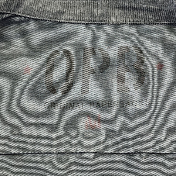 OPB Men's Slate Utilitarian Zip/Snap Front Corduroy Collar Medium Weight, sz MD - Picture 2 of 9